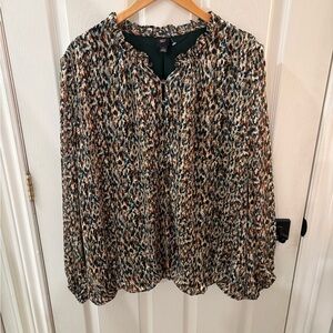Elegant Print Blouse
